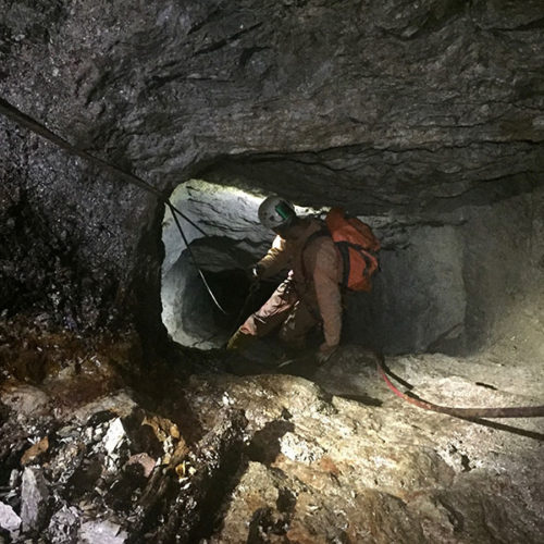 Explorations in old ore mines in Tuscany (Italy). Marco Lorenzoni photos